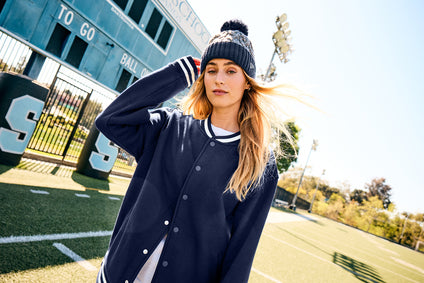 New Era® Marled Knit Pom Beanie