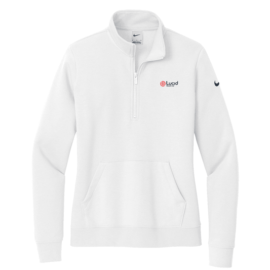 Nike Women's Club Fleece Sleeve Swoosh 1/2-Zip