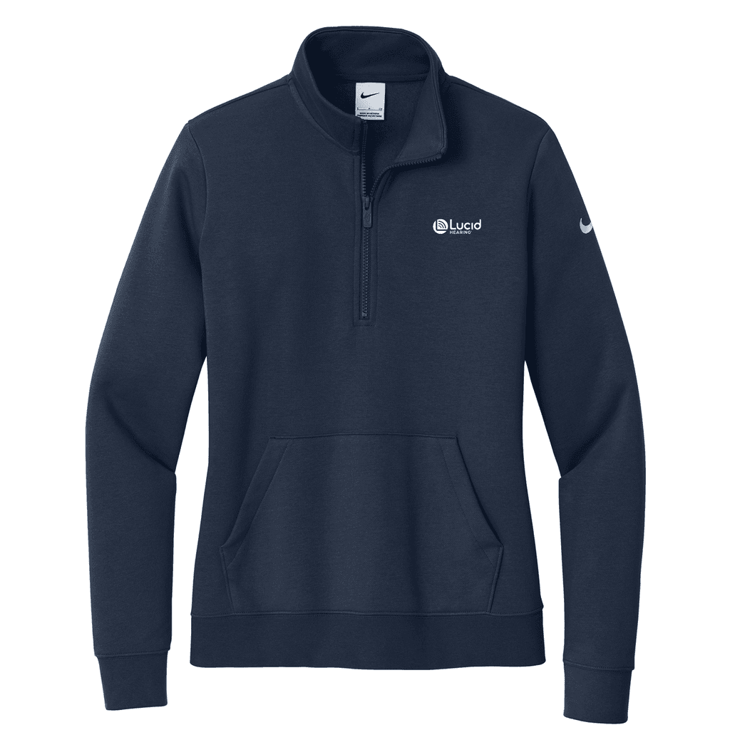 Nike Women's Club Fleece Sleeve Swoosh 1/2-Zip