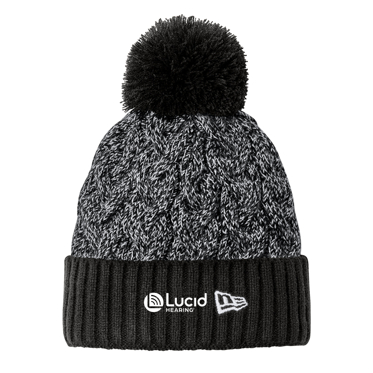 New Era® Marled Knit Pom Beanie