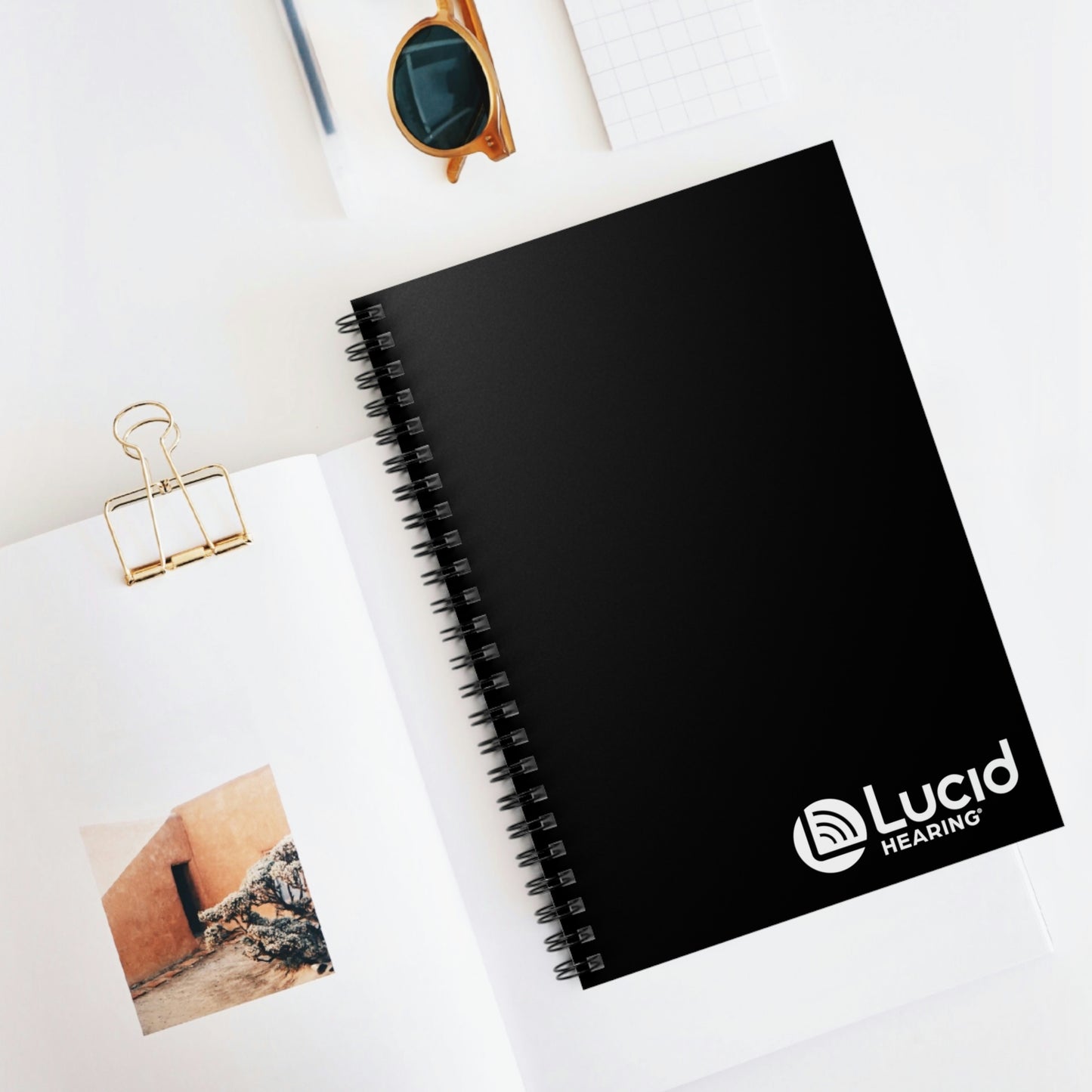 Spiral Notebook (ruled line) - black