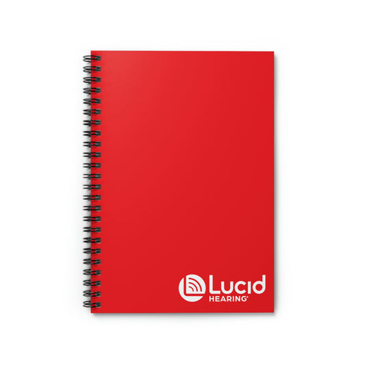 Spiral Notebook (ruled line) - red